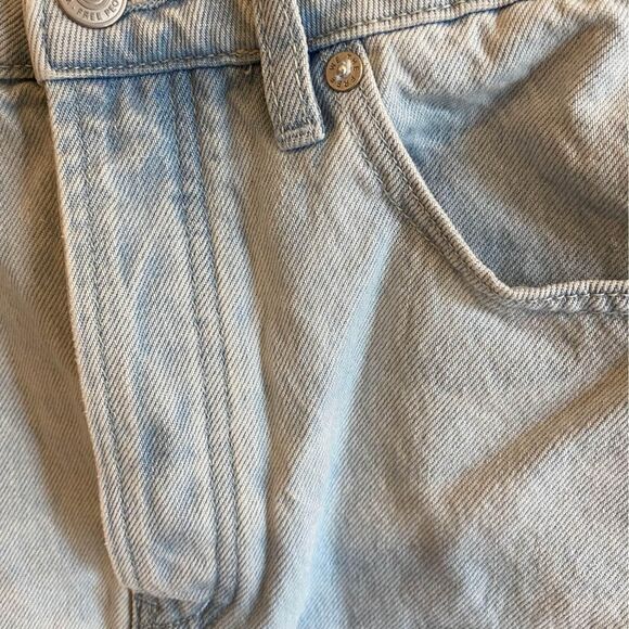 Free People ~ Going Rouge Tidal Wave Cotton Denim Skirt. Size 29 - Picture 2 of 4